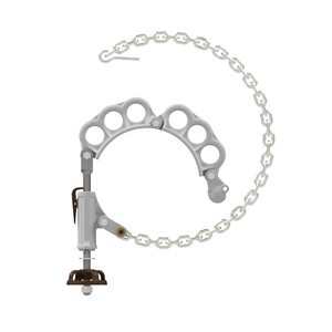 Rope Snubbing Bracket With Wheel Tightener and 36" Chain